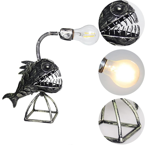 USB-lampor: Robotmodell-utseende med simulerade flamlåge-LED-lampor, perfekt för kreativa utrymmen