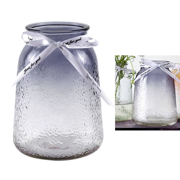 Vas Attraktiv Dekorativ Glasmaterial Stabil Bas 9.5x9x18cm Minimalistisk Stil Vas Prydnad för Hemmet