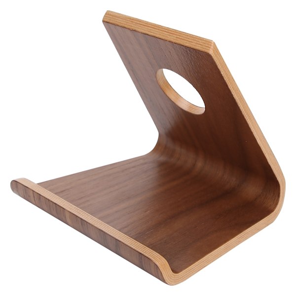 Naturträställ för Universal Tablet-hållare, Ergonomisk Design Mobiltelefon Docka med Multi-Vinkel Användning, Trämaterial Konst Hantverk Estetik,
