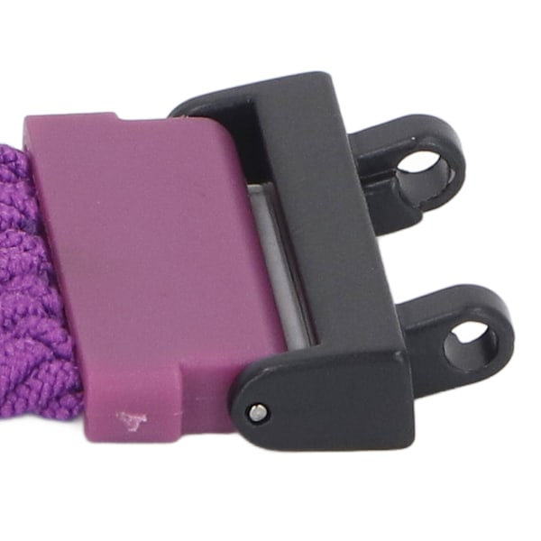 Nylonvävd Klockarmband DIY Installation Vävt Klockarmband Mjukt Hudvänligt Tvättbart Justerbart Klockarmband för Amazfit Active Edge A2212 Violett