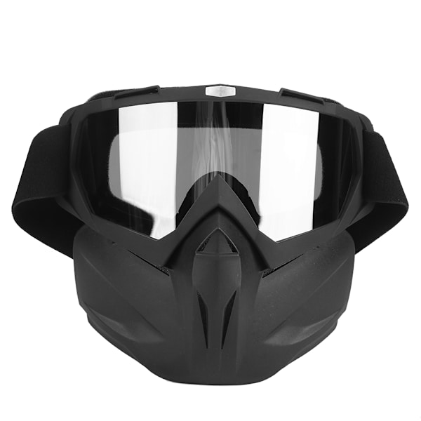 Motorcykelglasögon Män Kvinnor Snöskoterglasögon Skidåkning Snowboard Vinter Snö Vindtät Utomhus Mask Solglasögon Matt Svart