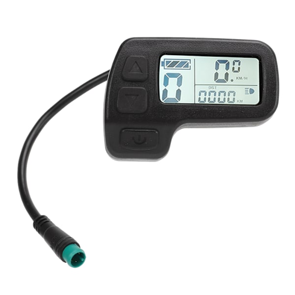 Elektrisk cykel LCD-display Vattentät kontakt Data Display Meter 24V 36V 48V Universal för elcykel