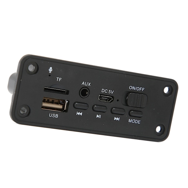 Bluetooth MP3 Dekoderkort 2 X 3W Multifunktionell Bluetooth 5.0 Modul Spelare för MP3-spelare Svart