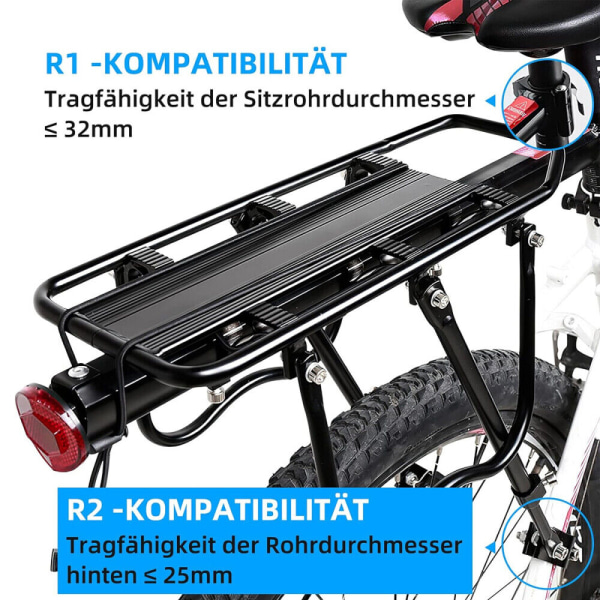 Pakethållare mountainbike universell pakethållare cykel för 24-29 tum MTB aluminium