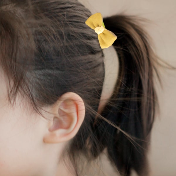 Barns söta huvudbonader håraccessoarer grundläggande fluga läder