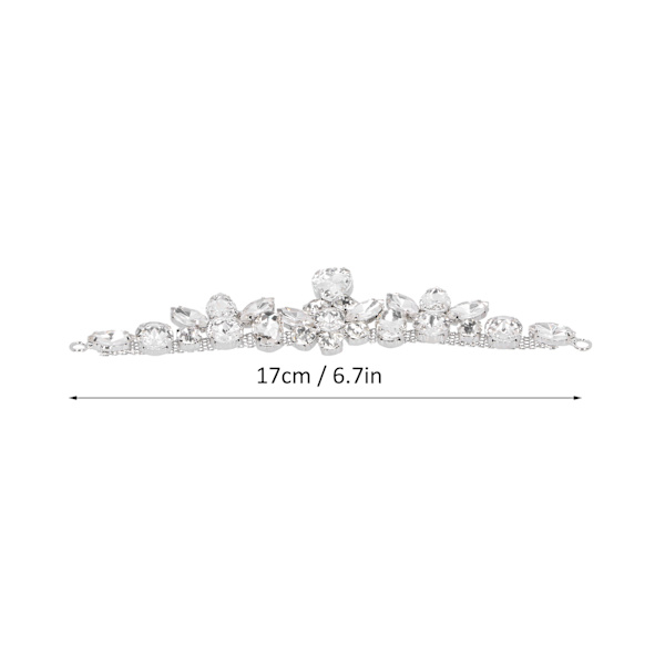 2 st Marquise Diamond Claw Chain Trim Glas Kvinnors Kläder Tillbehör DIY Sömnad Dekor Craft 4,3x16,5 cm Vattendroppe