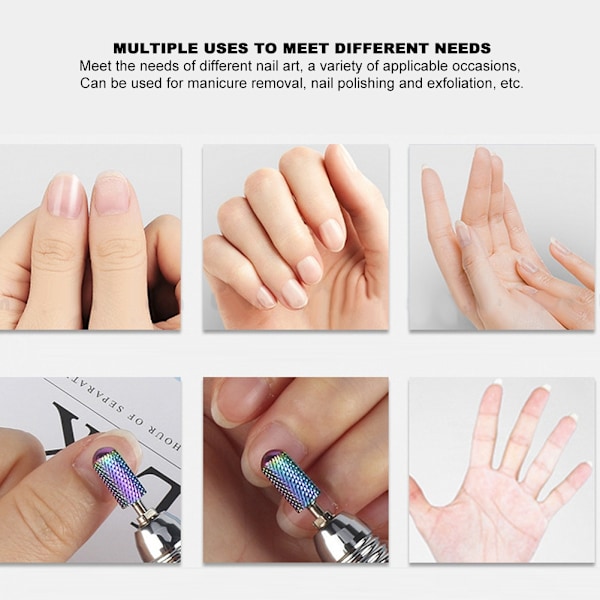 10 st nagelslipningshuvud nagelborr set nagellack poleringstillbehör manikyrverktygssats