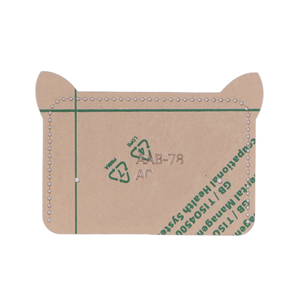 DIY Akryl Mall 12x8,5cm Plånbokstillverkning Noggrann Hög Hållbar Återanvändbar Akryl Stencil Mall