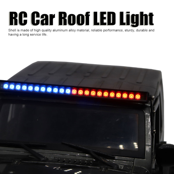 7 färger RC bil tak LED ljusramp 20 ljuseffekter 24LED taklampor för 1/10 fjärrkontrollbil Universal