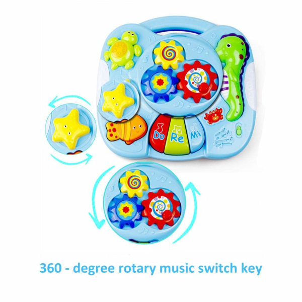 Baby Play Table Musical Toy Game Pedagogisk bordsaktivitet