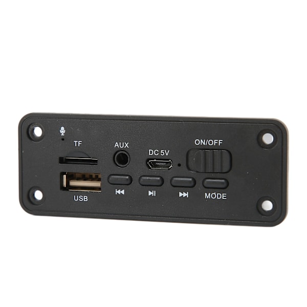 Bluetooth MP3 Dekoderkort 2 X 3W Multifunktionell Bluetooth 5.0 Modul Spelare för MP3-spelare Svart