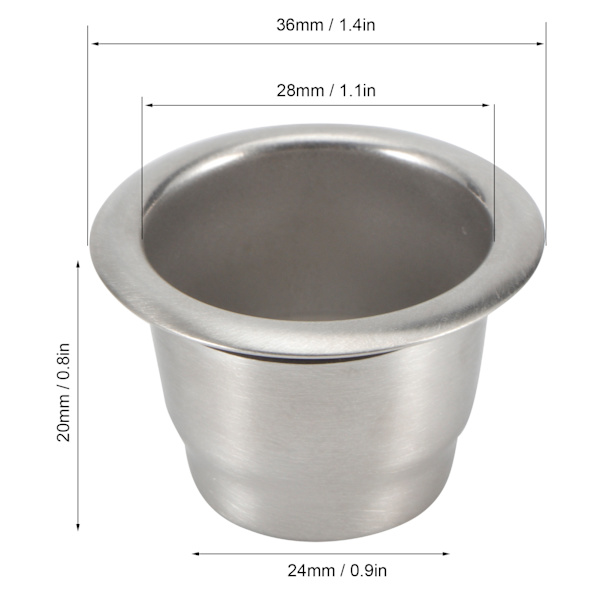Återanvändbar påfyllningsbar 304 rostfritt stål kaffekapselkopp filterkit med aluminiumfolielock