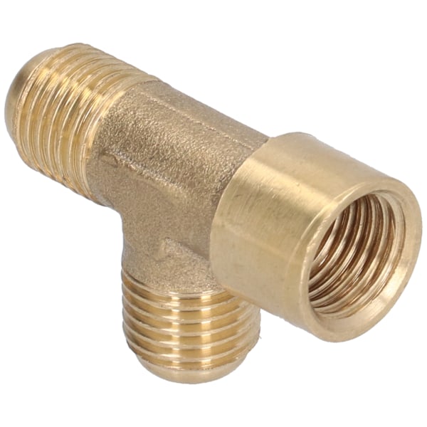 3-vägsadapter Mässing Extern gängad Splice Joint Fitting Pneumatiska tillbehör