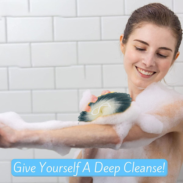 Duschpuffbollar för tvätt av kropp i badrum för män och kvinnor, hållbara