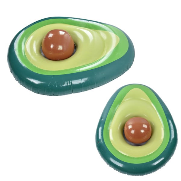 Avocado Pool Float PVC Uppblåsbar Pool Flotte Lounger Strand Flytande Festleksaker med Boll