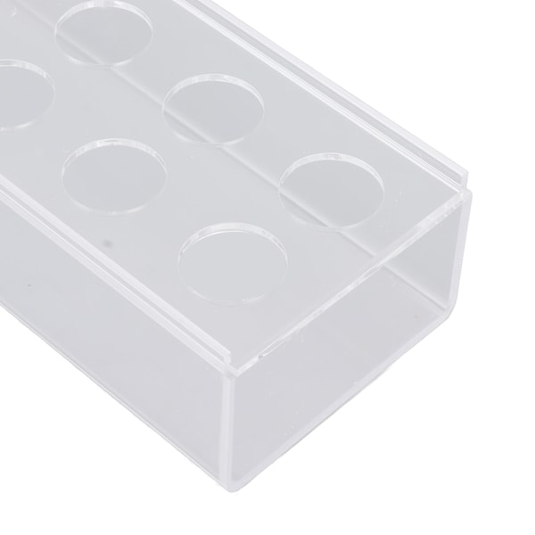 Akryl Vas Klar Rektangulär Centerpiece Box Heminredning för Bröllopsfest 18 Hål