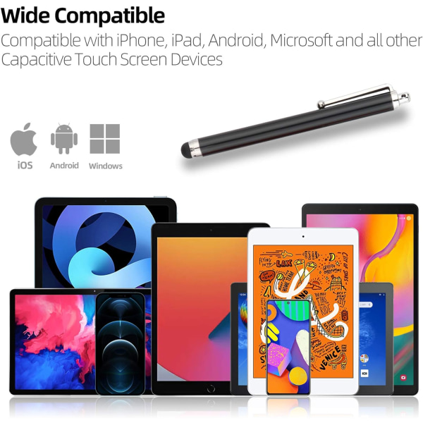 20 Universal Touch Screen Stylus Pen Kapacitiva Stylus Pennor