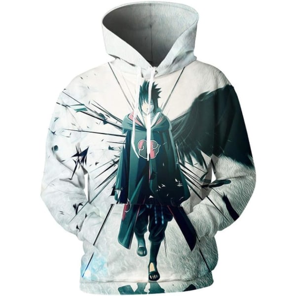 Anime Naruto Hoodie Dragkedja med Dragkedja Toppar Tunna Hoodies Sweatshirt