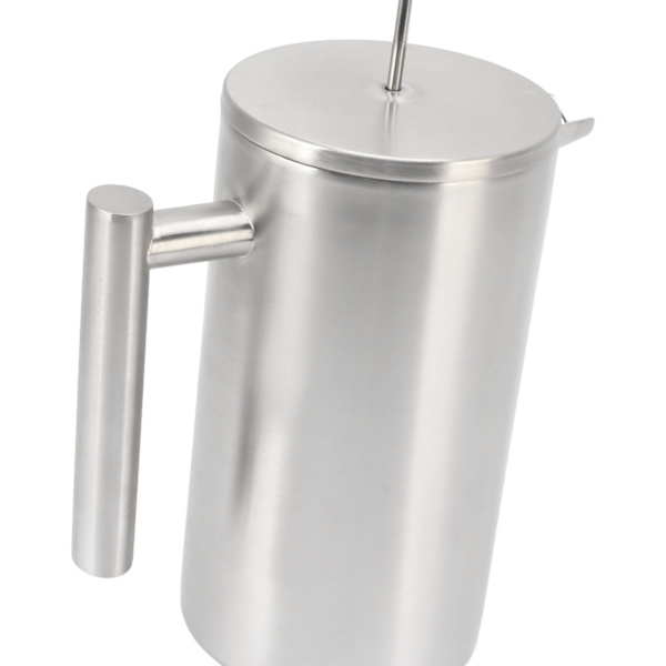Fransk press kaffebryggare diskmaskin säker dubbelväggig isolerad rostfri kaffepress med filter 1L