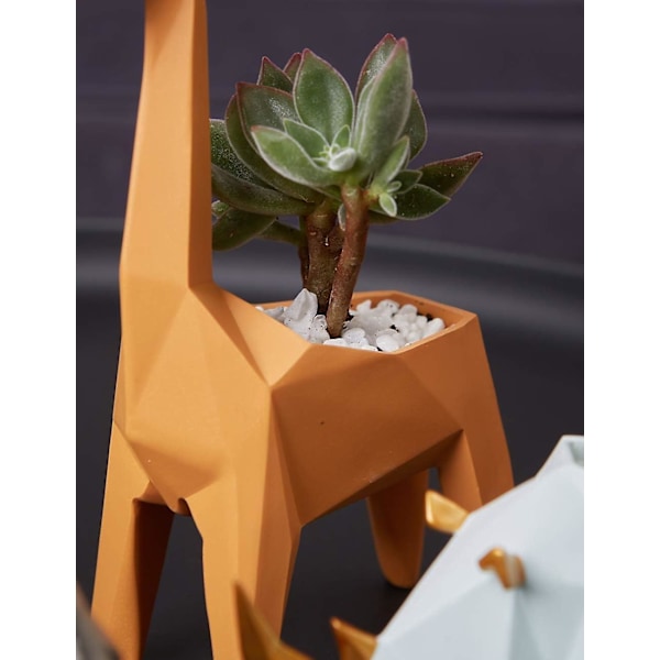 Heminredning Trädgårdsdekoration, Suckulent Blomskål, Blomkruka i Polyresin för Inomhus-/Utomhusbruk, Söt Djurdesign, Keramisk Djurplanteringskruka, 23 cm,
