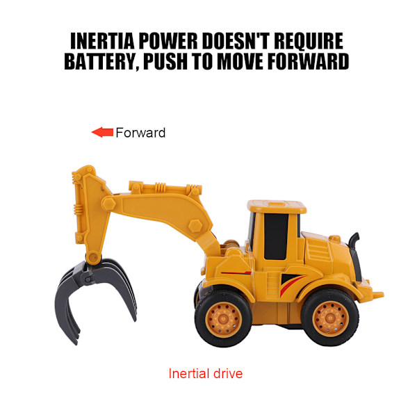 Alloy Engineering Vehicle Model 360 Graders Rotation Barnbil Modell Leksak Skrot Hanterare