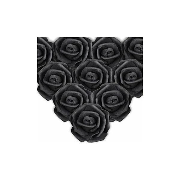 Tåliga konstgjorda sidenblommor, realistisk känsla för bröllopsdekoration, lämpliga för hem, festdekorationer och DIY-hantverk (50 stycken)