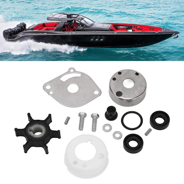 14-delad vattenpumpimpeller-reparationssats Hög prestanda Effektiv 6A1 W0078 02 för 2 hk 2-taktsmotor