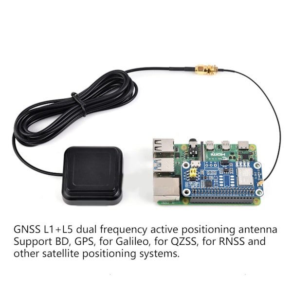 GPS Extern Antenn Dubbelfrekvens Aktivt Stöd Multi GNSS Positioneringssystem SMA‑J Kontakt GPS Navigationsantenn