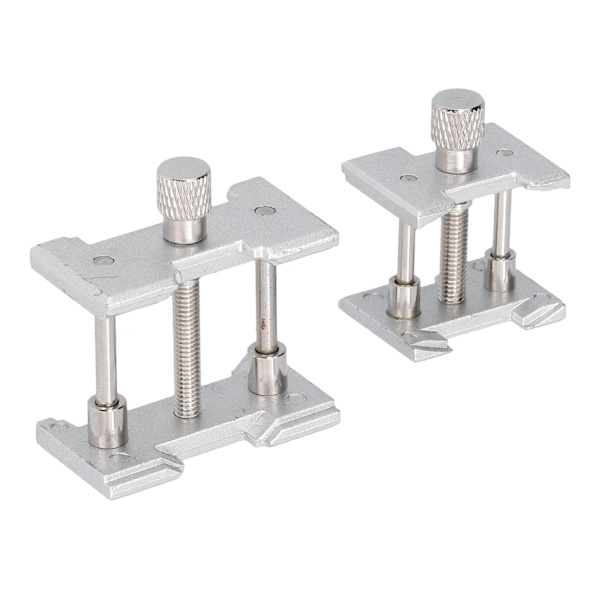 2 st klockrörelse klämma aluminiumlegering fodral skruvstäd hållare justerbara reparationsverktyg