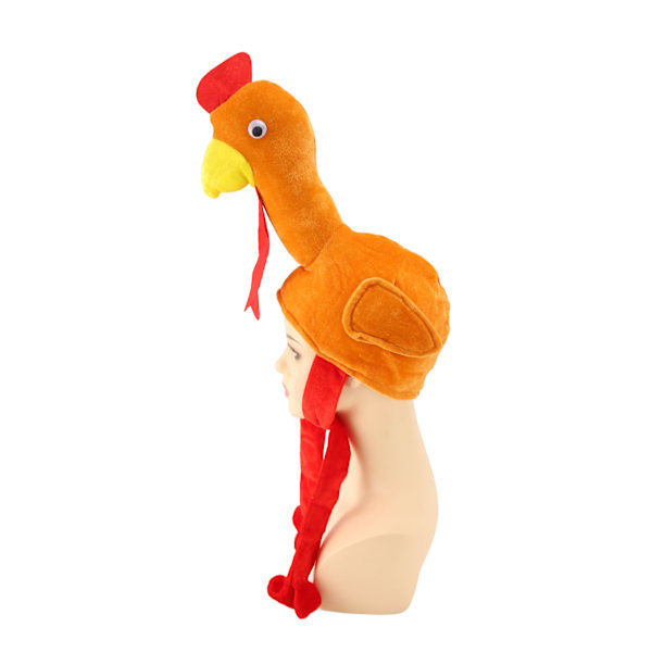 Turkiet Hatt Ljus Starka Färger Slitstark Polyester Mjuk Bekväm Lätt att Rengöra Thanksgiving Hatt för Fest Cosplay Högtid