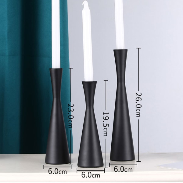 3 set Metal Taper Candle Holders Taper Candle Holders Candle
