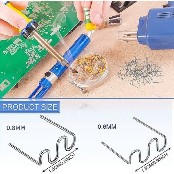 1000 st plast svetsare reparation vågklämmor för svetsverktygssats