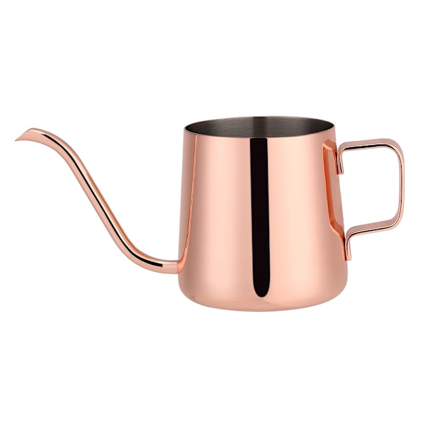 Rostfritt stål dropp kaffekanna lång gåshals pipkanna kopp teverktyg (rosröd 350 ml)