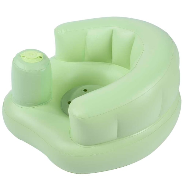 Baby Inbyggd Pump Badstol Uppblåsbar Stol Soffa Lek Barn (grön)