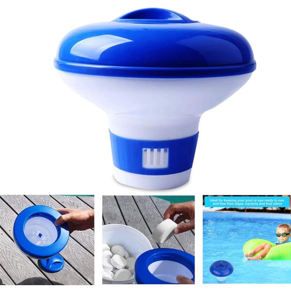 Pool Doser Float, Kemisk Dispenser Klordoser, Doser Float med Justerbara Ventiler Kemisk Dispenser