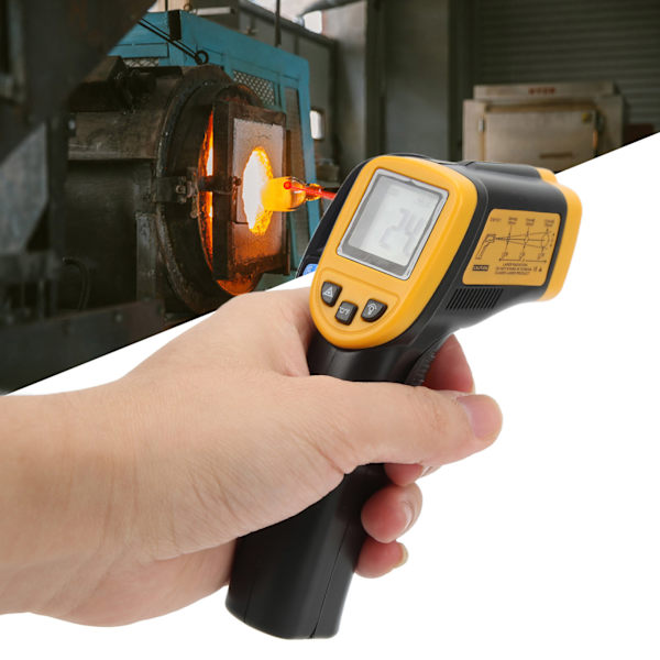 GM320 LCD Digital Termometer Infraröd Handhållen Temperaturpistol Kontaktlös Industriell Termometer