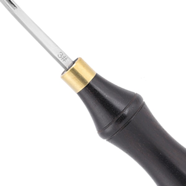 Premium Sandlewood Handtaggskant Skärare Kantskärare Läderkantare Fasare (3#1.3mm)