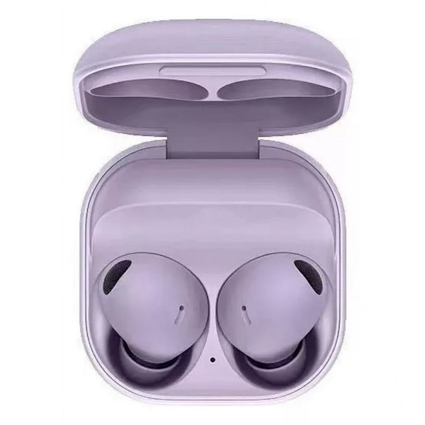True Wireless In-Ear Bluetooth-hörlurar med brusreducering, lång batteritid och bekväm passform - Stilren violett design för musikälskare