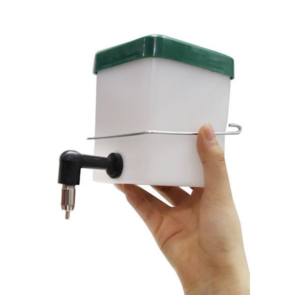 Kanin Vattenautomat Läckagesäker Automatisk Droppresistent Rostfritt Stål Pip Kanin Vattenflaska Dispenser 500ml