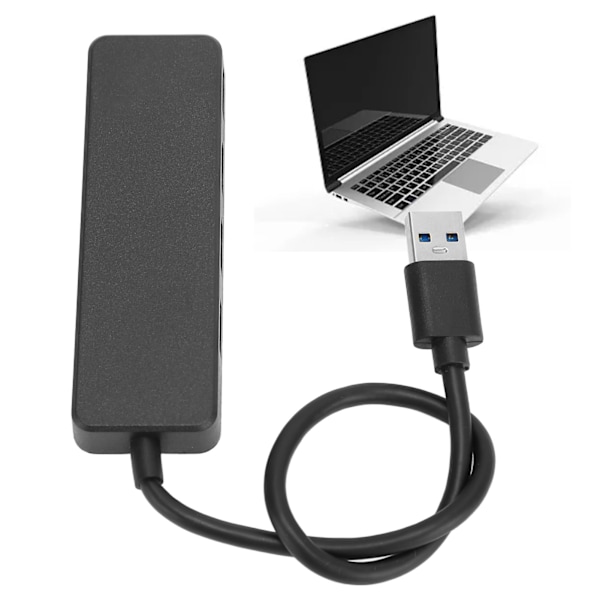 USB 3.0 4-portars hubb 5 Gbps höghastighets 4 i 1 skyddsfunktion USB-splitter för hem, resor, kontor, utomhus