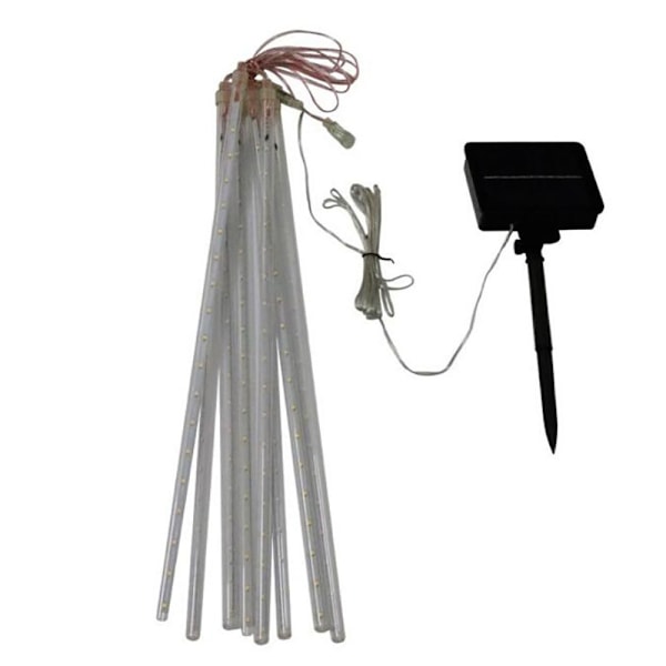 Meteorljus Duschljus Vattentät LED Fallande Regnljus 192 LED 30cm 8 Rör Utomhus Jul Istappljus Regndroppskaskad Ljus för Hög