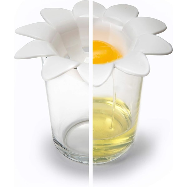 Daisy Plast Äggseparator, Äggvita Äggula Separator Köksredskap Bakverktyg Ägguttagare, Söt Blomdesign