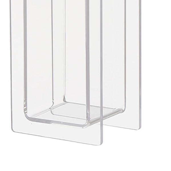 Modern Akryl Klar Vas Färgglad Akryl Blomvas för Bröllopsfest Hem Bord Dekoration Transparent Vit