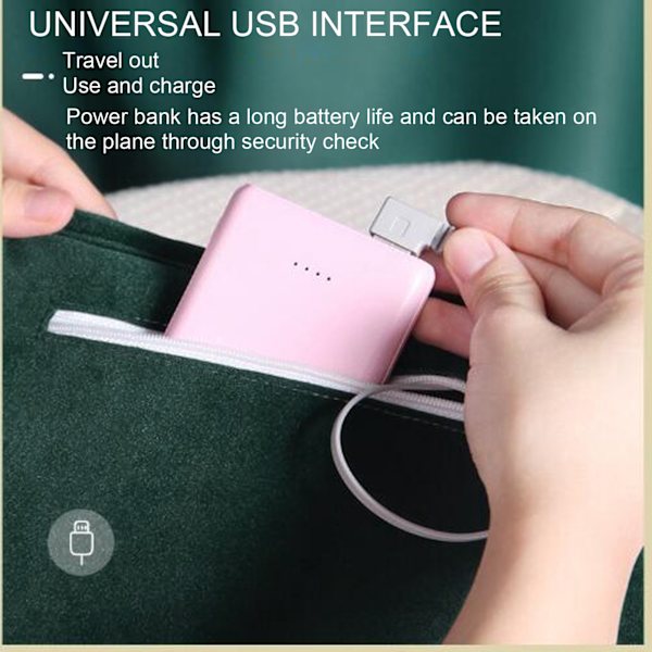 Elektrisk värmehandkudde kudde USB 3 temperaturer handvärmare för vintern