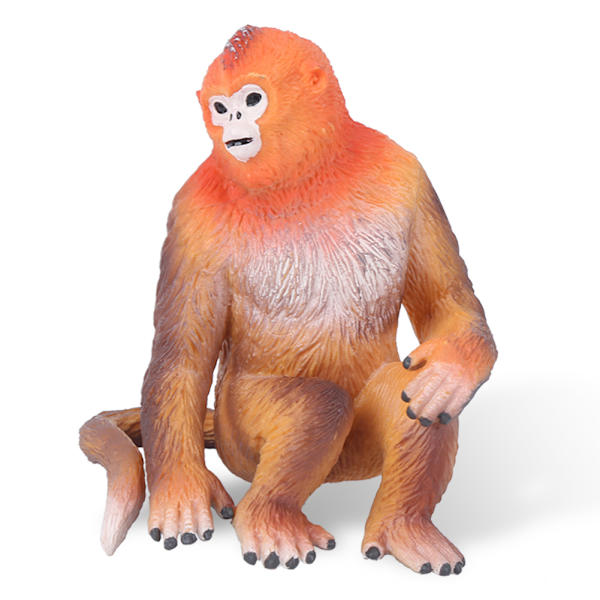 Simulering Vilda Golden Monkey Modell Prydnader Skrivbordsdekoration Barnleksak Golden Monkey Modell
