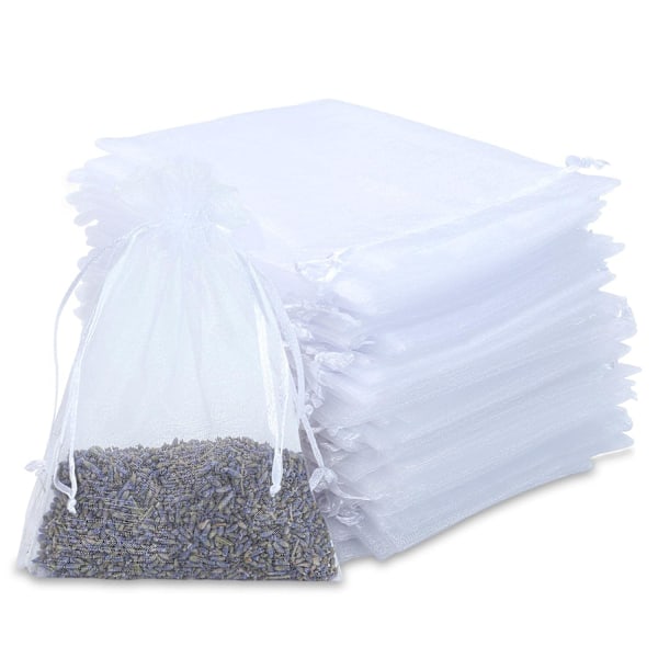 Organzapåsar, 7,5x10 cm (3x4 tum) Eleganta Förpackningsnätpåsar, Mångsidig Användning för Presentpresentation, Professionell Touch med Dragskodesign