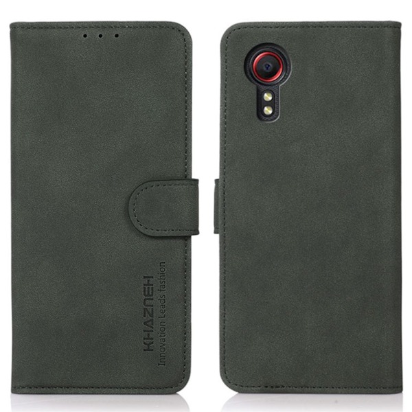 SKALO Samsung Xcover 7 KHAZNEH Plånboksfodral i PU-Läder - Grön Grön