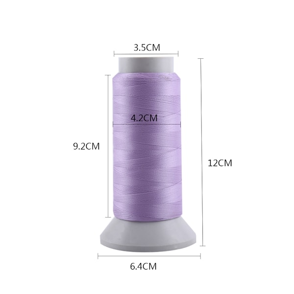 Spole Självlysande Maskin Handsömnad Broderitråd Lila 1000 Yards