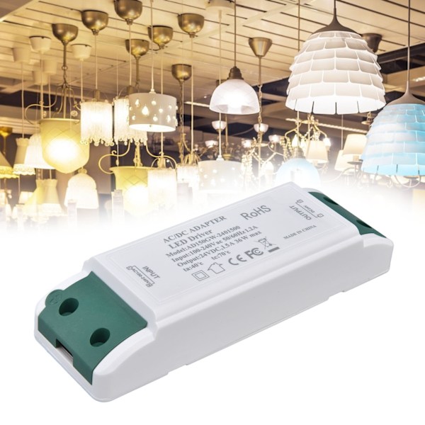 LED-drivrutin 24V DC 1,5A 36W LED-strömförsörjning Konstant ström 24V Transformator AC100‑240V