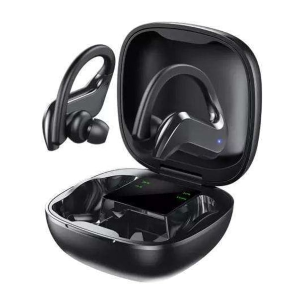 Trådlösa Hörlurar In-Ear med Powerbank-Fodral Svart